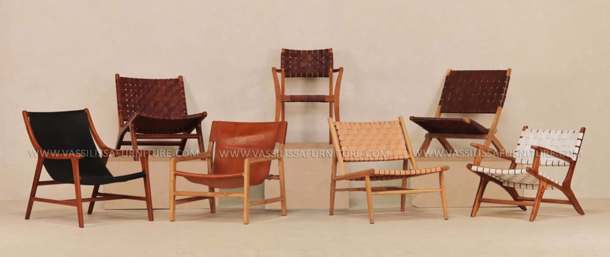 Teak Chair Leather Furniture Collection
