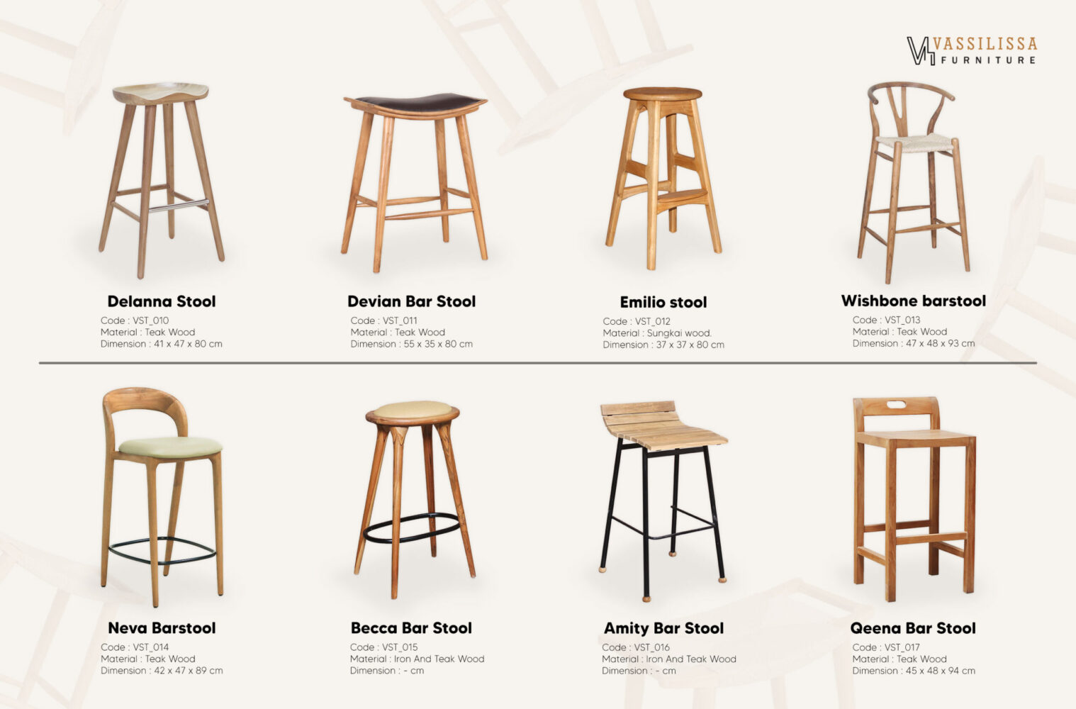 Bar Stool & Bar Table Collection