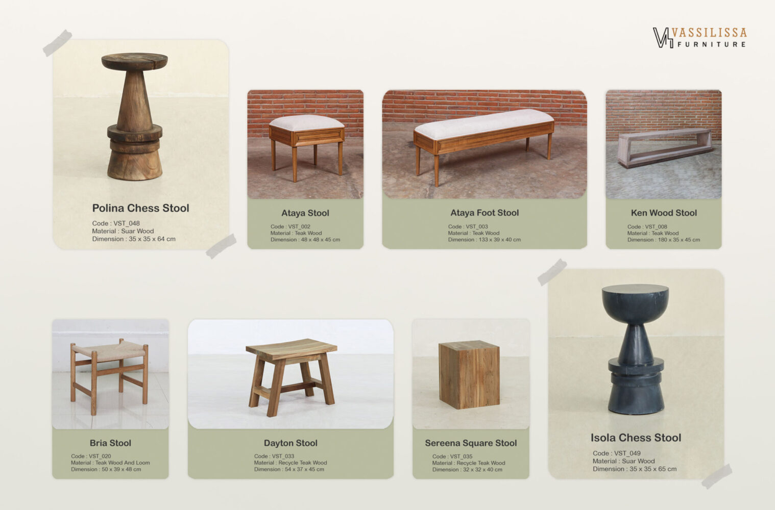 Stool & Ottoman Collection