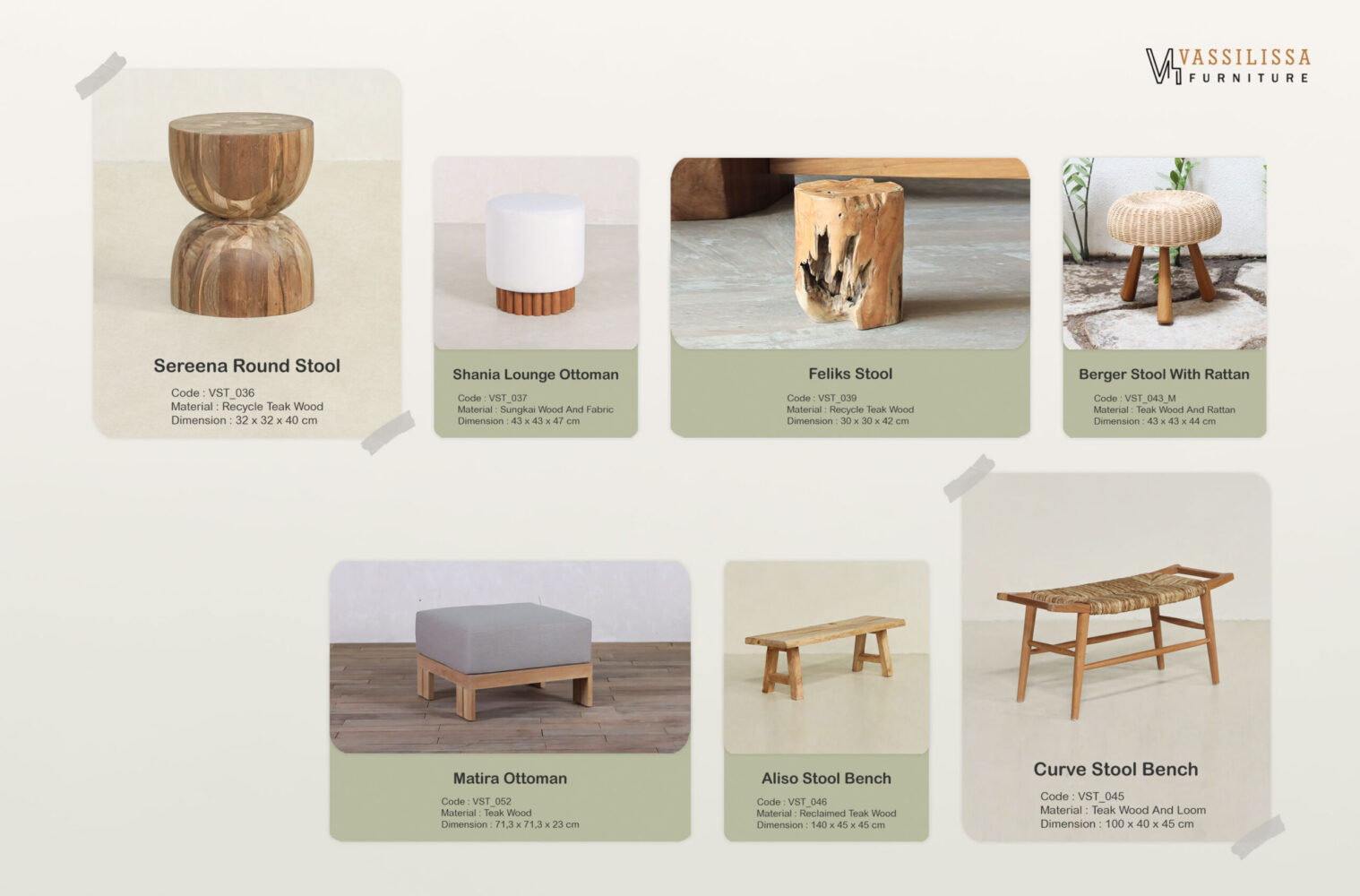 Stool & Ottoman Collection