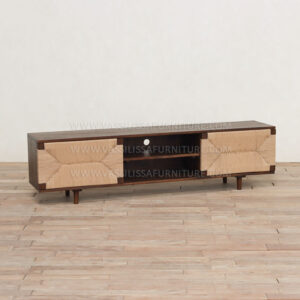 Maluku Teak And Rope Tv Cabinet indonesian furniture manufacturers