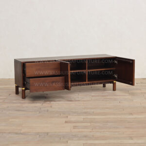 Oslo Teak TV Cabinet 2 Doors indonesia furniture manufacturer exporter