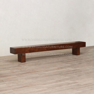 Maximo walnut TV cabinet with sculptural wooden block legs | minimalist media console contemporary living room furniture